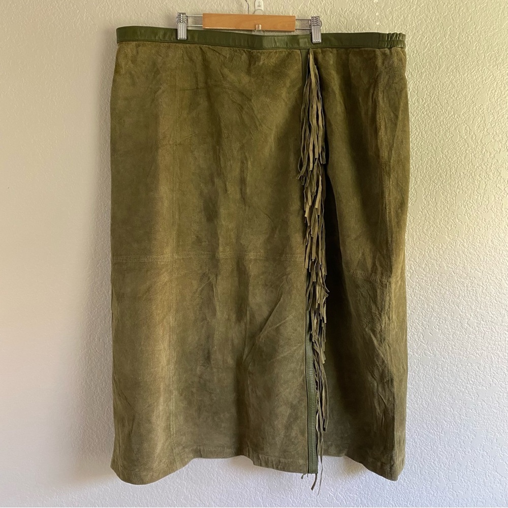 Linea by Louis Dell'Olio Olive Midi Skirt